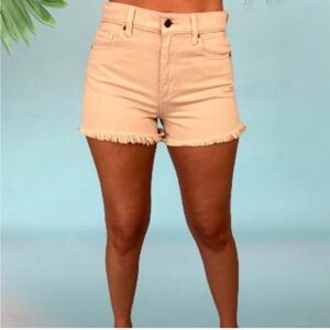 Beige High Waisted Cutoff Shorts Sz Medium